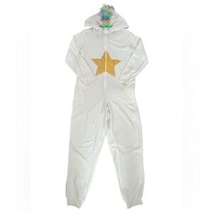 Rainbow Fluffy Gold Colorful Unicorn Onesie